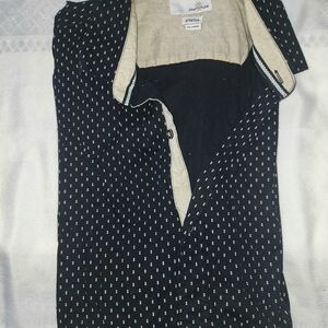 Craft & Flow Men's Black Casual Button Down Shirt